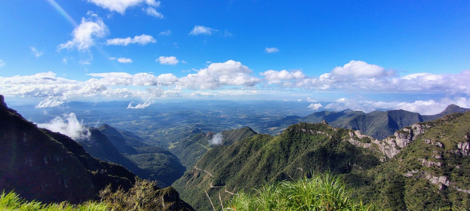 A Serra do Rio do Rastro vista do alto